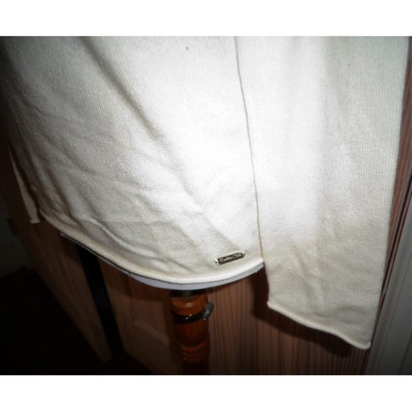 NWT - $125.00 - MASSIMO DUTTI Ivory 100% Cashmere Round Neck Sweater Size L - Picture 6 of 8